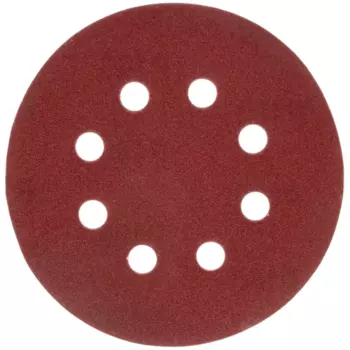 Круг шлифовальный ПРАКТИКА 031-525 ПРОФИ ⌀125мм, P180, 8 отверстий, 5шт., универсальный (031-525)