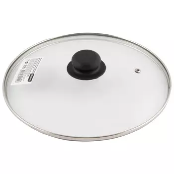 Крышка Mallony, 26 см, прозрачный/черный (987018)
