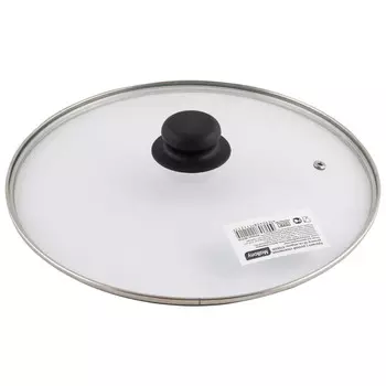 Крышка Mallony, 28 см, прозрачный/черный (987019)