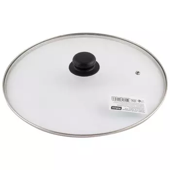 Крышка Mallony, 32 см, прозрачный/черный (987025)