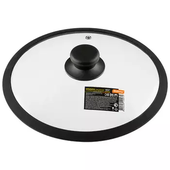 Крышка Mallony Capello, 24 см, прозрачный/черный (003544)
