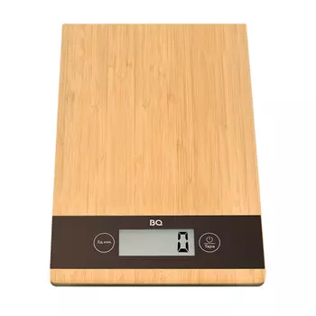 Кухонные весы электронные BQ KS1004 5кг, 2 x AAA, бамбук (4650229400189)