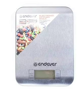 Кухонные весы электронные Endever KS-525, серебристый