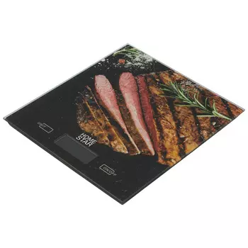 Кухонные весы электронные HomeStar HS-3006 5 кг, 2AAA, принт (стейк) (004536)
