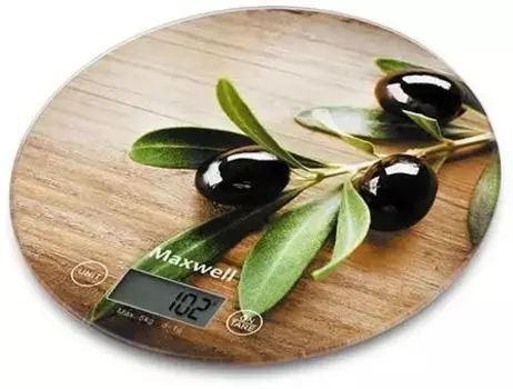 Кухонные весы электронные Maxwell MW-1468 5 кг, 1хCR2032, принт (MW-1468)