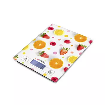 Кухонные весы электронные VENTO VSC-02g 5кг, 1 х CR2032, принт (цитрусы)
