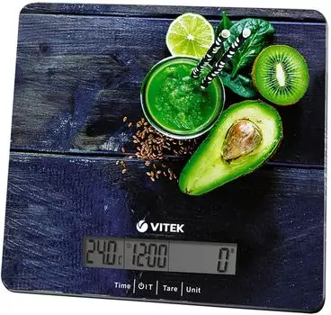 Кухонные весы электронные Vitek VT-2425 5 кг, 1 х CR2032, черный (VT-2425)