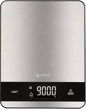 Кухонные весы электронные Vitek VT-7989 9 кг, 2 x AAA, принт (VT-7989)