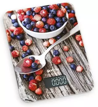 Кухонные весы электронные Vitek VT-8000 5 кг, 1 х CR2032, принт (VT-8000)