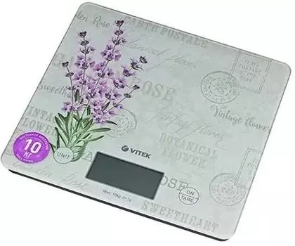 Кухонные весы электронные Vitek VT-8020 10 кг, 1 х CR2032, принт (VT-8020)