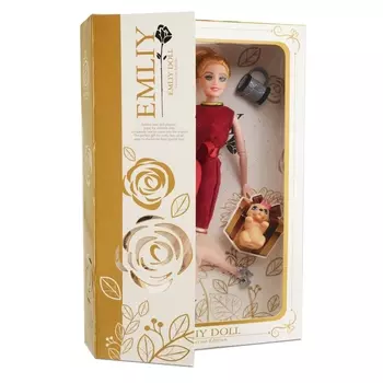 Кукла QIAN JIA TOYS "Бордо: Девушка со щеночком", 28 см (HP1110871)