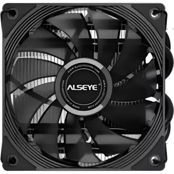 Кулер для процессора Alseye S37-4 для Socket/115x/1200/1700/1851/AM4, 92 мм, 3000rpm, 130 Вт, 4-pin PWM, Al+Cu (S37-4)