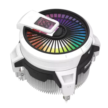 Кулер для процессора Alseye Warriors W90 для Socket/115x/1200/1700/1851, 90 мм, 2600rpm, 28.3 дБА, 90 Вт, 4-pin PWM, Al, ARGB (AS.01.08.0001)