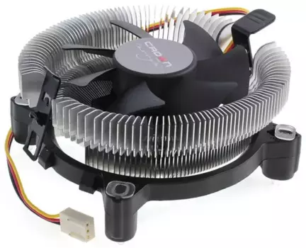 Кулер для процессора CROWN CM-80 v2 для Socket/115x/1200/1700/1851/AM2/AM2+/AM3/AM3+/FM1/FM2/FM2+, 75 мм, 2200rpm, 22 дБА, 65 Вт, 3-pin, Al (CM000003693)