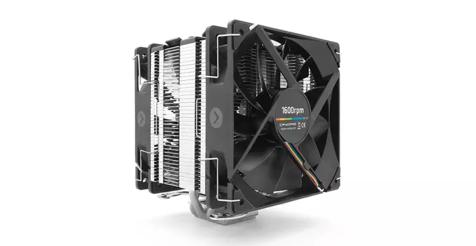 Кулер для процессора Cryorig H7 PLUS для Socket/115x/1200/AM2/AM2+/AM3/AM3+/FM1/AM4/FM2/FM2+, 120 мм, 1600rpm, 25 дБА, 150 Вт, 4-pin PWM, Al+Cu