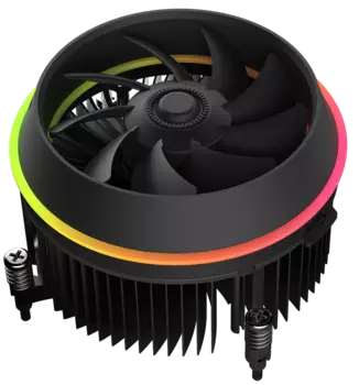 Кулер для процессора darkFlash Shadow для Socket/115x/1200, 80мм, 2500rpm, 29.6 дБ, 85Вт, 4-pin PWM, Al, ARGB