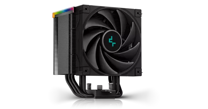 Кулер для процессора DeepCool AK500 DIGITAL для Socket/115x/1200/1700/1851/2011/2011-3/2066/AM4/AM5, 120 мм, 1850rpm, 28 дБА, 240 Вт, 4-pin PWM, Al+Cu, ARGB (R-AK500-BKADMN-G)
