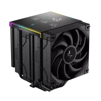 Кулер для процессора DeepCool AK620 DIGITAL PRO для Socket/115x/1200/1700/1851/2011/2011-3/2066/AM4/AM5, 120 мм, 1750rpm, 25 дБА, 260 Вт, 4-pin PWM, Al+Cu, ARGB (R-AK620-BKAPMN-G)