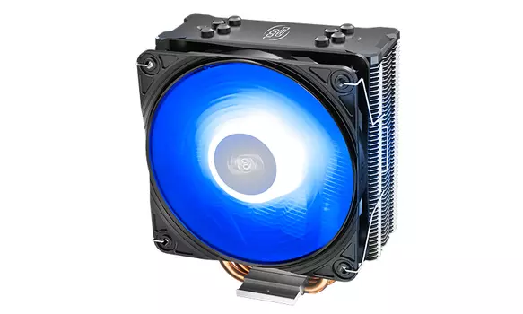 Кулер для процессора DeepCool GAMMAXX GTE V2 для Socket/115x/1200/1356/1366/AM2/AM2+/AM3/AM3+/FM1/AM4/FM2/FM2+, 120 мм, 1650rpm, 27.8 дБА, 180 Вт, 4-pin PWM, Al+Cu, RGB (DP-MCH4-GMX-GTEV2)