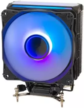 Кулер для процессора Eurocase 4PI120ARGB для Socket/115x/1200/1700/1851/2011/2011-3/2066/AM2+/AM3/AM3+/FM1/AM4/AM5, 120 мм, 1800rpm, 36 дБА, 180 Вт, 4-pin PWM+3-pin 5V ARGB, Al+Cu, ARGB (00-01003405)