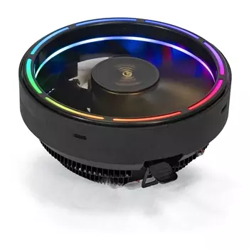 Кулер для процессора Exegate Dark Magic EE126A-RGB для Socket 775/115x/1200/AM2/AM2+/AM3/AM3+/FM1/AM4/FM2/FM2+, 120 мм, 1800rpm, 18 дБА, 100 Вт, 3-pin, Al, RGB (EX286155RUS)