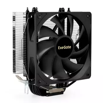 Кулер для процессора Exegate Dark Magic EE400XL-PWM для Socket 775/115x/1200/1700/AM2/AM2+/AM3/AM3+/FM1/AM4/AM5/FM2/FM2+, 120 мм, 2400rpm, 37 дБА, 140 Вт, 4-pin PWM, Al+Cu (EX295004RUS)