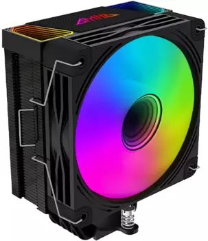 Кулер для процессора GMNG GG-CPC220-ARGB2 для Socket/115x/1200/1356/1366/2011/2011-3/2066/AM2/AM2+/AM3/AM3+/FM1/AM4/AM5, 120 мм, 1600rpm, 26 дБА, 220 Вт, 4-pin PWM+3-pin 5V ARGB, Al+Cu, ARGB (GG-CPC220-ARGB2-BK)