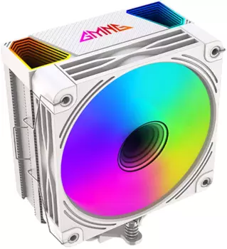 Кулер для процессора GMNG GG-CPC220-ARGB2 для Socket/115x/1200/1356/1366/2011/2011-3/2066/AM2/AM2+/AM3/AM3+/FM1/AM4/AM5, 120 мм, 1600rpm, 26 дБА, 220 Вт, 4-pin PWM+3-pin 5V ARGB, Al+Cu, ARGB (GG-CPC220-ARGB2-WH)