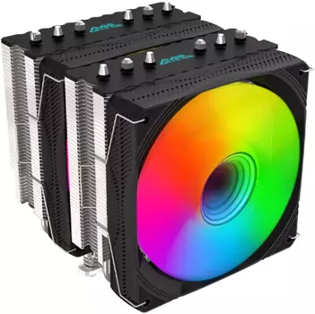 Кулер для процессора GMNG GG-CPC250-ARGB1 для Socket/115x/1200/1356/1366/2011/2011-3/2066/AM2/AM2+/AM3/AM3+/FM1/AM4/AM5/FM2/FM2+, 120 мм, 1600rpm, 32 дБА, 250 Вт, 4-pin PWM, Al+Cu, ARGB (GG-CPC250-ARGB1-BK)