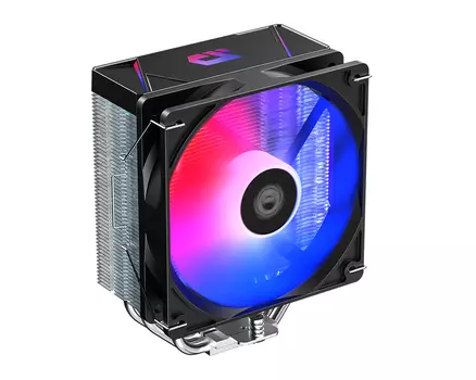 Кулер для процессора ID-COOLING BLITZ X4 для Socket/115x/1200/1700/1851/AM4/AM5, 120 мм, 1500rpm, 26.6 дБА, 180 Вт, 4-pin PWM, Al+Cu, RAINBOW
