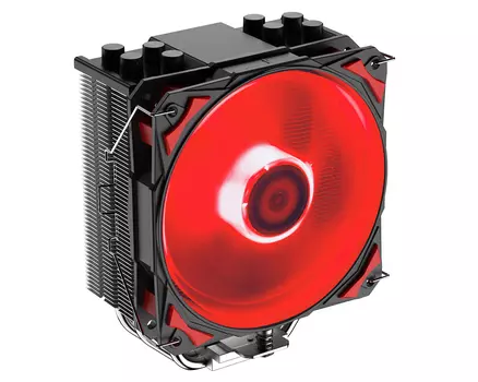 Кулер для процессора ID-COOLING SE-214-XT RN для Socket/115x/1200/1700/1851/AM4/AM5, 120 мм, 2200rpm, 35 дБА, 180 Вт, 4-pin PWM, Al+Cu, Red LED (SE-214-XT RN)