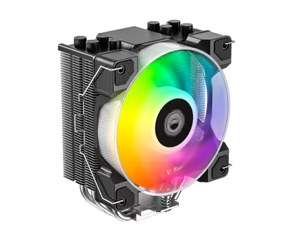 Кулер для процессора ID-COOLING SE-214-XT DF для Socket/115x/1200/1700/1851/AM4/AM5, 120 мм, 2000rpm, 180 Вт, 4-pin PWM, Al+Cu, ARGB (SE-214-XT DF)