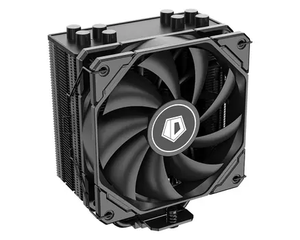 Кулер для процессора ID-COOLING SE-224-XTS BLACK для Socket/115x/1200/1700/1851/AM4/AM5, 120 мм, 1500rpm, 28.9 дБА, 220 Вт, 4-pin PWM, Al+Cu (SE-224-XTS BLACK)
