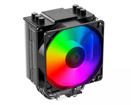 Кулер для процессора ID-COOLING SE-903-XT FRGB для Socket/115x/1200/1700/1851/AM4/AM5, 92 мм, 2200rpm, 25.8 дБА, 130 Вт, 4-pin PWM, Al+Cu, FRGB