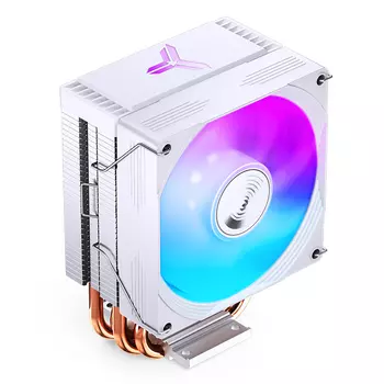 Кулер для процессора Jonsbo CR-1300 EVO White для Socket/115x/1200/AM2/AM2+/AM3/AM3+/FM1/AM4/AM5/FM2/FM2+, 90 мм, 2000rpm, 28.2 дБА, 160 Вт, 4-pin PWM, Al+Cu, RGB