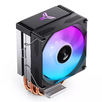 Кулер для процессора Jonsbo CR-1300 EVO Black для Socket/115x/1200/AM2/AM2+/AM3/AM3+/FM1/AM4/AM5/FM2/FM2+, 90 мм, 2000rpm, 28.2 дБА, 160 Вт, 4-pin PWM, Al+Cu, RGB