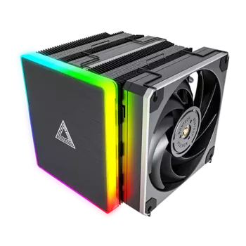 Кулер для процессора MONTECH Metal DT24 Premium для Socket/115x/1200/1700/1851/AM4/AM5, 120 мм, 1950rpm, 26 дБА, 270 Вт, 4-pin PWM, Al+Cu, ARGB (METAL DT24 PREMIUM)