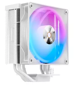 Кулер для процессора Ocypus Delta A40 WH ARGB для Socket/115x/1200/1700/1851/AM4/AM5, 120 мм, 2000rpm, 29 дБА, 220 Вт, 4-pin PWM+3-pin 5V ARGB, Al, ARGB (Delta-A40-WH ARGB)