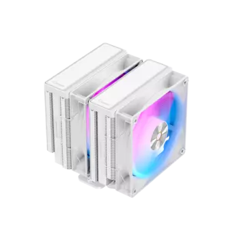 Кулер для процессора Ocypus Delta A62 WH ARGB для Socket/115x/1200/1700/1851/AM4/AM5, 120 мм, 2000rpm, 29 дБА, 260 Вт, 4-pin PWM+3-pin 5V ARGB, Al, ARGB (Delta-A62-WH ARGB)