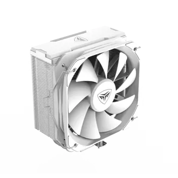 Кулер для процессора PCcooler K6 WH для Socket/115x/1200/1700/AM4/AM5, 130 мм, 1600rpm, 29 дБА, 240 Вт, 4-pin PWM, Al+Cu