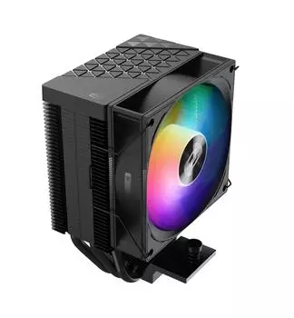 Кулер для процессора PCcooler R300 ARGB BK для Socket/115x/1200/1700/1851/AM4/AM5, 90 мм, 2200rpm, 28.3 дБА, 150 Вт, 4-pin PWM+3-pin 5V ARGB, Al+Cu, ARGB (R300-BKAWYX-US)