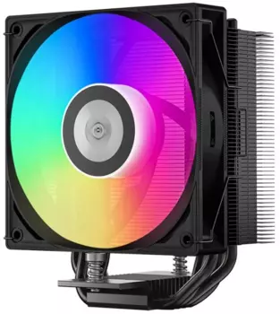 Кулер для процессора PCcooler RT400 ARGB BK для Socket/115x/1200/1700/1851/AM4/AM5, 120 мм, 2200rpm, 32 дБА, 235 Вт, 4-pin PWM+3-pin 5V ARGB, Al, ARGB (RT400-BKAWXX-GL)