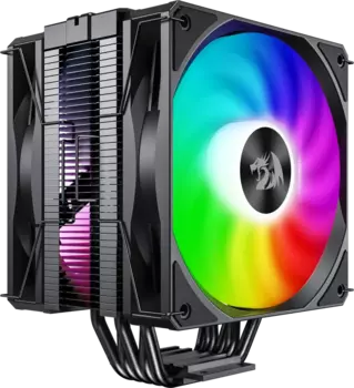 Кулер для процессора Redragon CC-2177 для Socket/115x/1200/1700/1851/AM4, 120 мм, 3-pin, Al+Cu, RGB (72262)