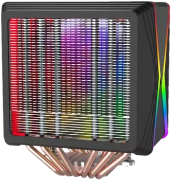 Кулер для процессора Redragon Hodur для Socket/115x/1200/1700/1851/AM2/AM2+/AM3/AM3+/FM1/AM4/FM2/FM2+, 120 мм, 3-pin, Al+Cu, RGB (71625)