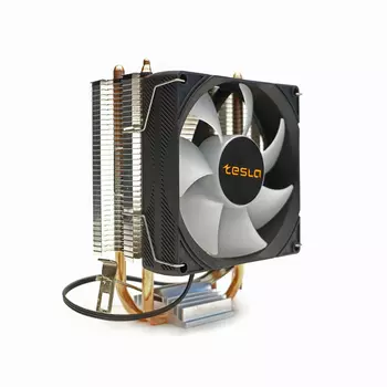 Кулер для процессора TESLA SHADOW 902 для Socket 775/115x/1200/1356/1366/1700/1851/AM2/AM2+/AM3/AM3+/FM1/AM4/AM5/FM2/FM2+, 92 мм, 2400rpm, 24 дБА, 110 Вт, 3-pin, Al+Cu (TSL-902-SD)