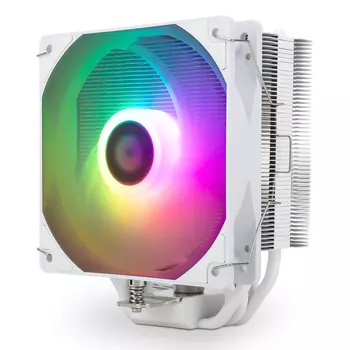 Кулер для процессора Thermalright Assassin King 120 SE WHITE ARGB для Socket/115x/1200/1700/1851/AM4/AM5, 120 мм, 1550rpm, 25.6 дБА, 4-pin PWM, Al+Cu, ARGB (Assassin King 120 SE WHITE ARGB)