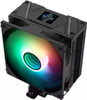 Кулер для процессора Thermalright Assassin Spirit 120 Vision для Socket/115x/1200/1700/1851/AM4/AM5, 120 мм, 1500rpm, 25.6 дБА, 4-pin PWM+3-pin 5V ARGB, Al+Cu, ARGB (AS120-VISION-BL-ARGB)
