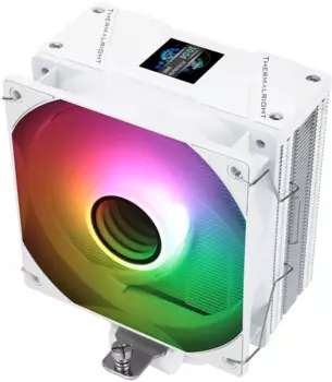 Кулер для процессора Thermalright Assassin Spirit 120 Vision для Socket/115x/1200/1700/1851/AM4/AM5, 120 мм, 1500rpm, 25.6 дБА, 4-pin PWM+3-pin 5V ARGB, Al+Cu, ARGB (AS120-VISION-WH-ARGB)