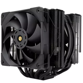 Кулер для процессора Thermalright Frost Commander 140 Black для Socket/115x/1200/1700/1851/2011/2011-3/2066/AM4/AM5, 140 мм, 1800rpm, 30.2 дБА, 4-pin PWM, Al+Cu (FC-140-BL)