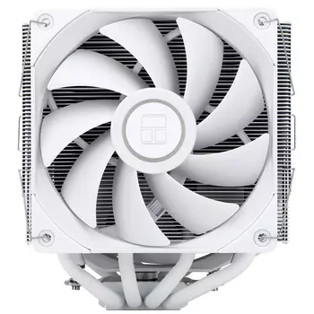 Кулер для процессора Thermalright Frost Spirit 140 White V3 для Socket/115x/1200/1700/2011/2011-3/2066/AM4/AM5, 140 мм, 1500rpm, 25.6 дБА, 4-pin PWM, Al+Cu (FROST-SPIRIT-140 White V3)